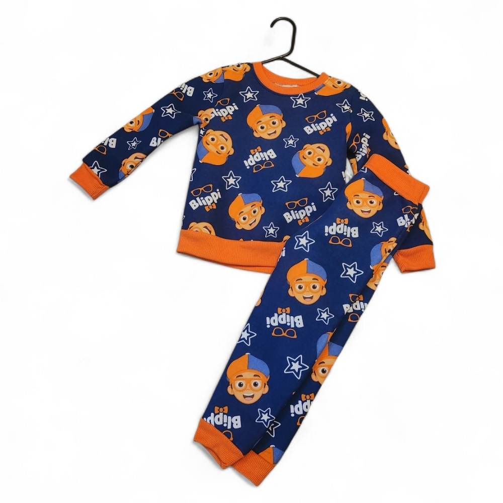 Blippi Boys Crewneck Sweater and Pants 2 Piece Set Size 4t